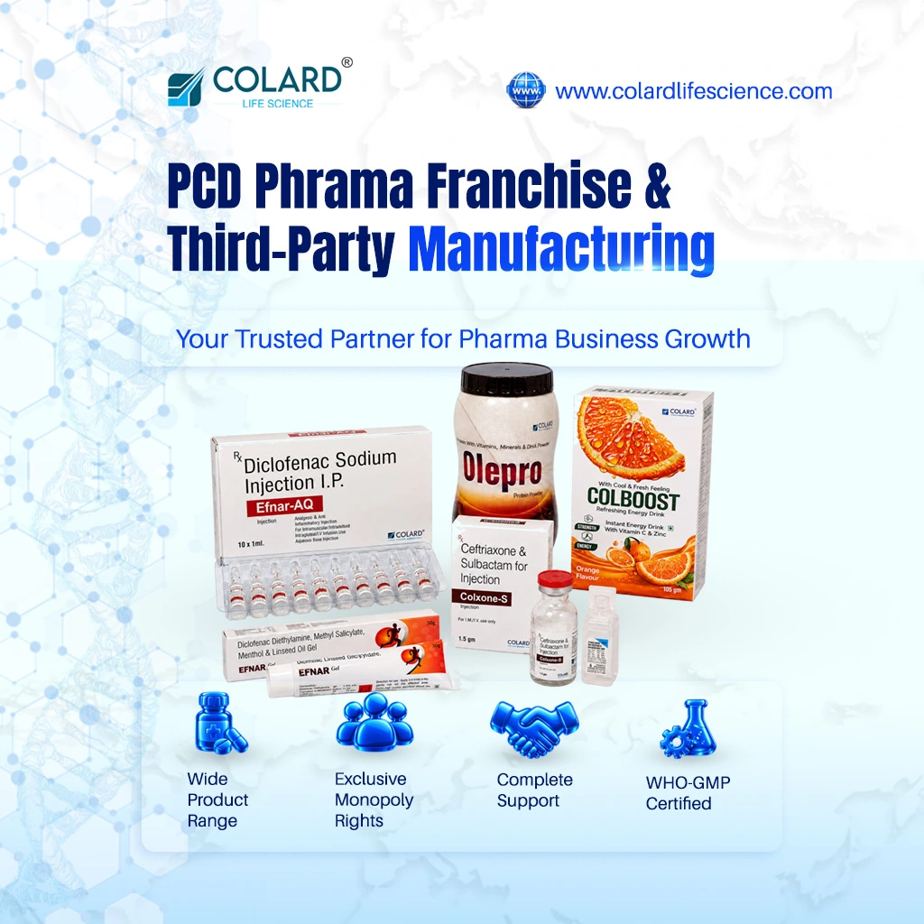 PCD Pharma Franchise and Third Party Manufacturing Company in India | Colard Lifescience